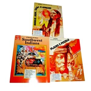 Lot of 3 American Indians Teacher Resource Books Evan-Moor Drill It Grades 3-6